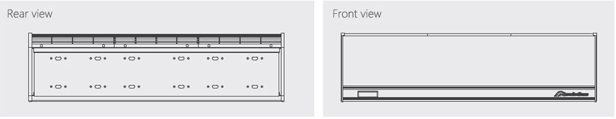 S6 Aluminum Series air curtain